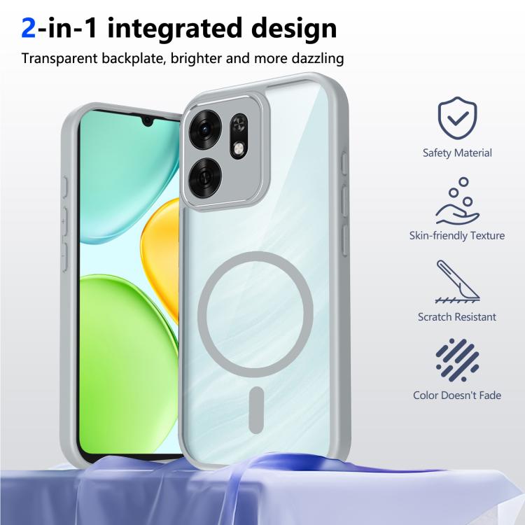 For Honor X6d 5G Matte PC Skin-feel Magnetic Shockproof Phone Case