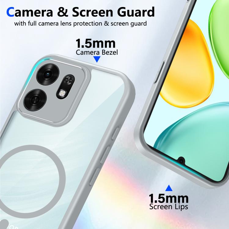 For Honor X6d 5G Matte PC Skin-feel Magnetic Shockproof Phone Case