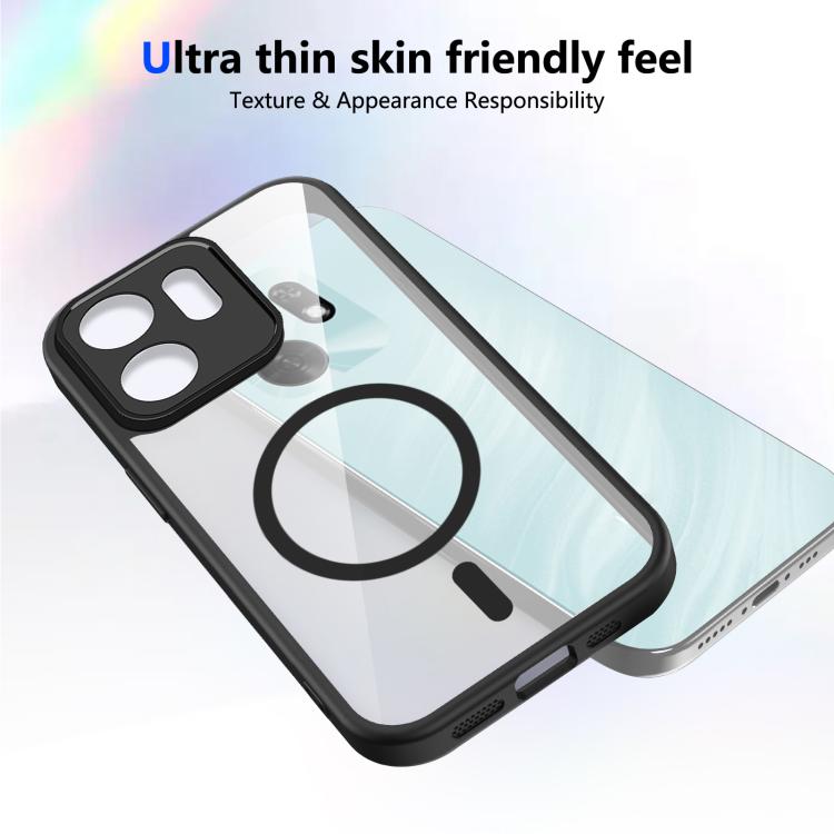 For Honor X6d 5G Matte PC Skin-feel Magnetic Shockproof Phone Case