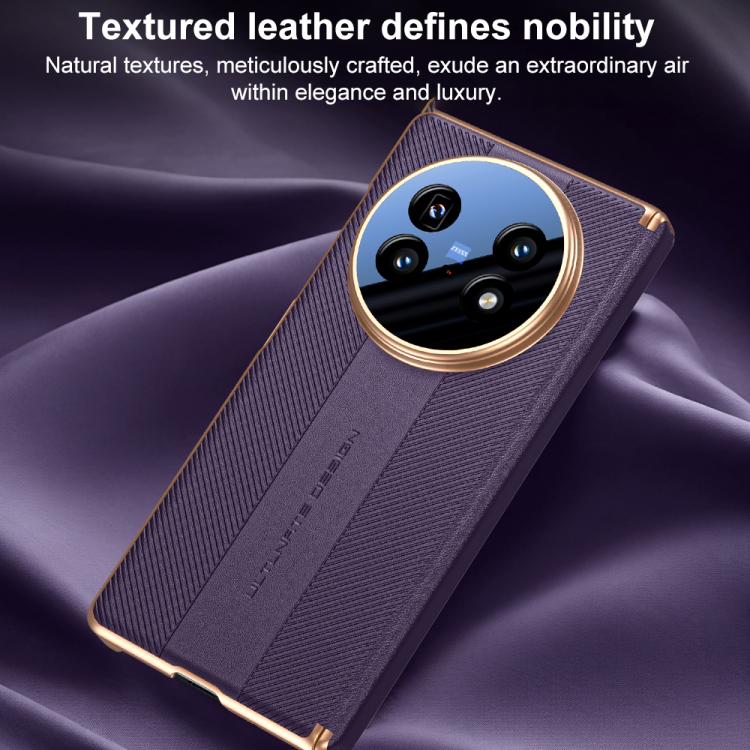 For vivo X Fold5 Twill Texture Magnetic Vegan Leather Dual-axis Phone Case