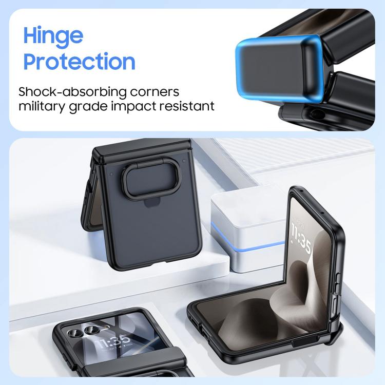 For Motorola Razr 60 Integrated Matte Skin Feel Phone Case with Ring Holder