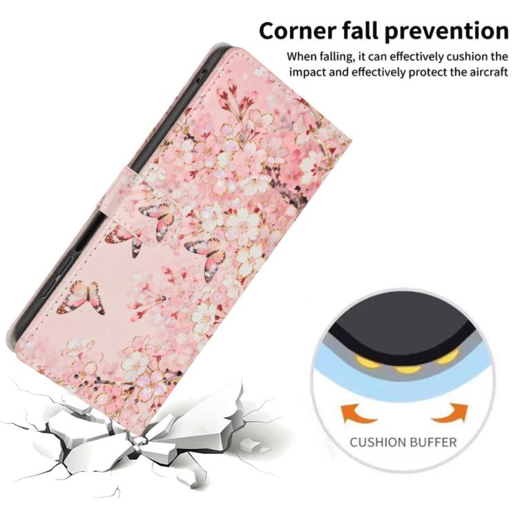 For Google Pixel 8a Colorful Painting Vegan Leather Phone Case with Lanyard