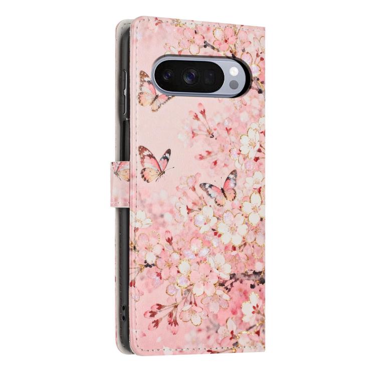 For Google Pixel 10 / Pixel 10 Pro Colorful Painting Vegan Leather Phone Case with Lanyard