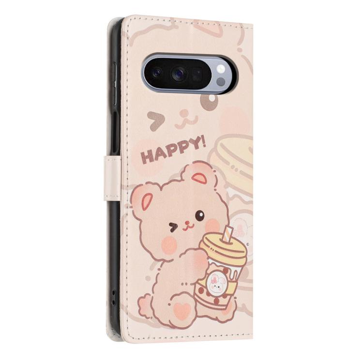 For Google Pixel 10 / Pixel 10 Pro Colorful Painting Vegan Leather Phone Case with Lanyard