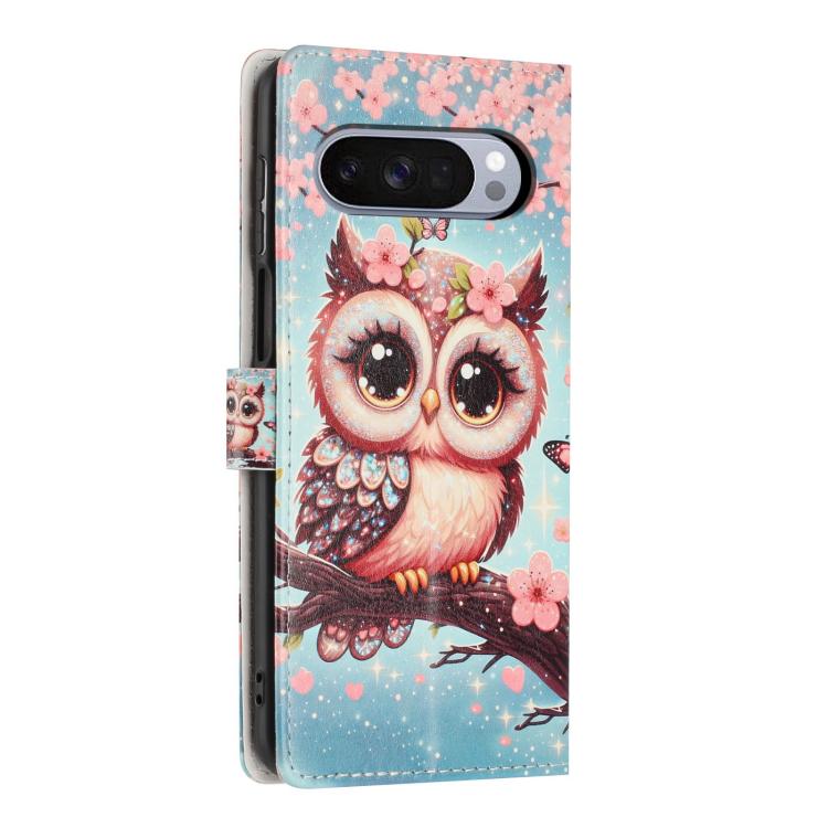 For Google Pixel 10 / Pixel 10 Pro Colorful Painting Vegan Leather Phone Case with Lanyard