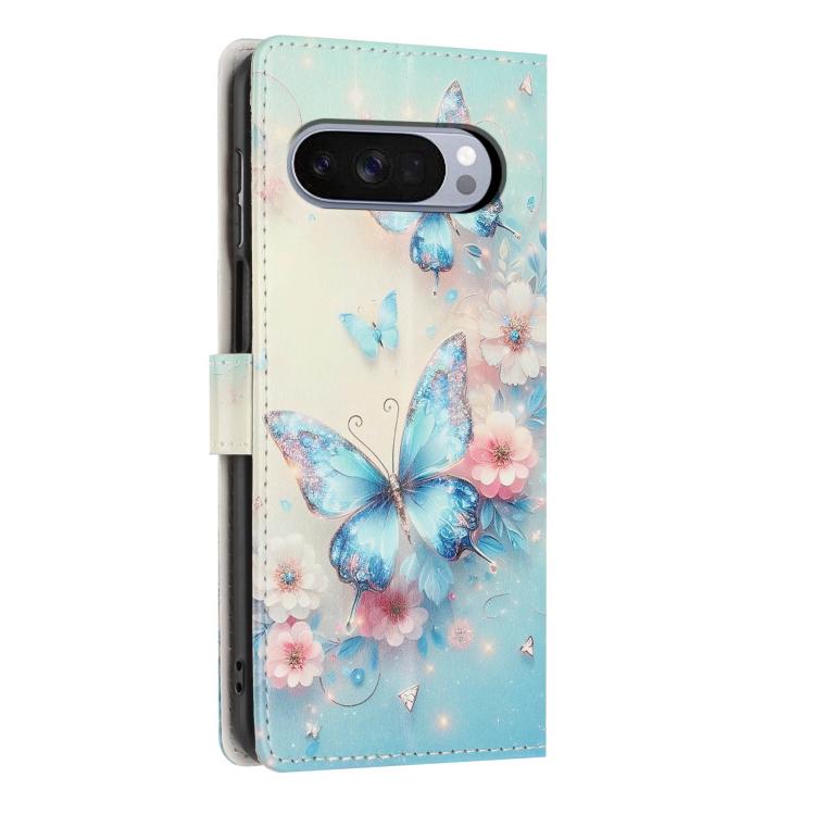 For Google Pixel 10 / Pixel 10 Pro Colorful Painting Vegan Leather Phone Case with Lanyard