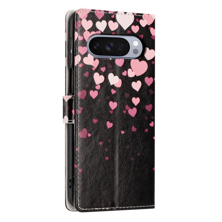 For Google Pixel 10 / Pixel 10 Pro Colorful Painting Vegan Leather Phone Case with Lanyard