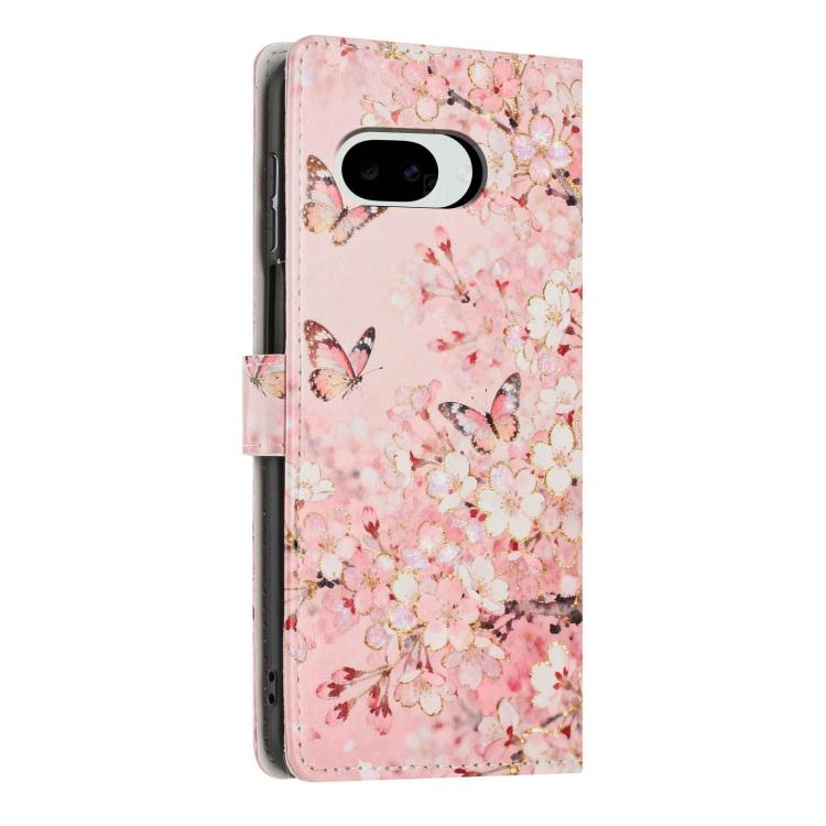 For Google Pixel 10a Colorful Painting Vegan Leather Phone Case with Lanyard