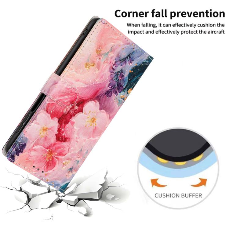 For Google Pixel 10a Colorful Painting Vegan Leather Phone Case with Lanyard