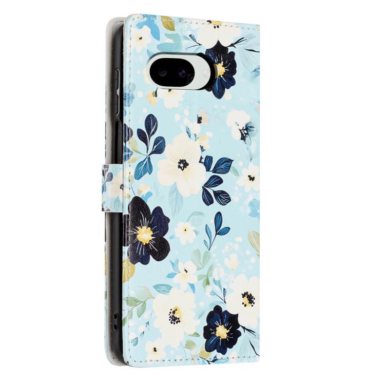 For Google Pixel 10a Colorful Painting Vegan Leather Phone Case with Lanyard