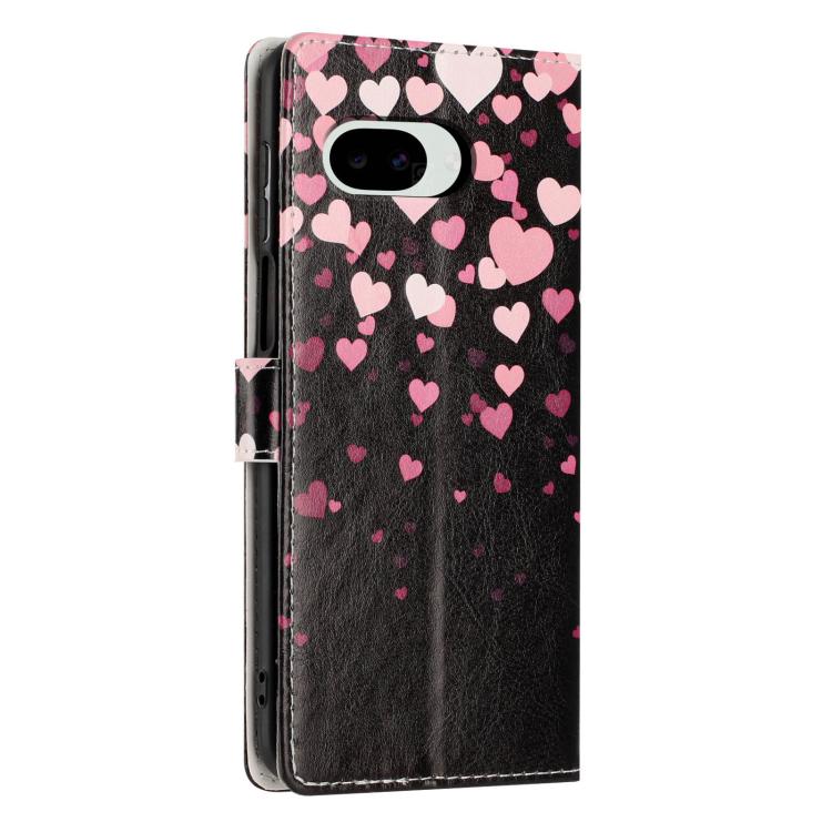 For Google Pixel 10a Colorful Painting Vegan Leather Phone Case with Lanyard