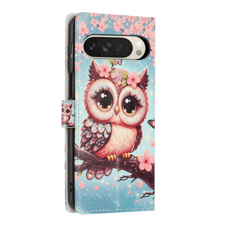 For Google Pixel 10 Pro XL Colorful Painting Vegan Leather Phone Case with Lanyard