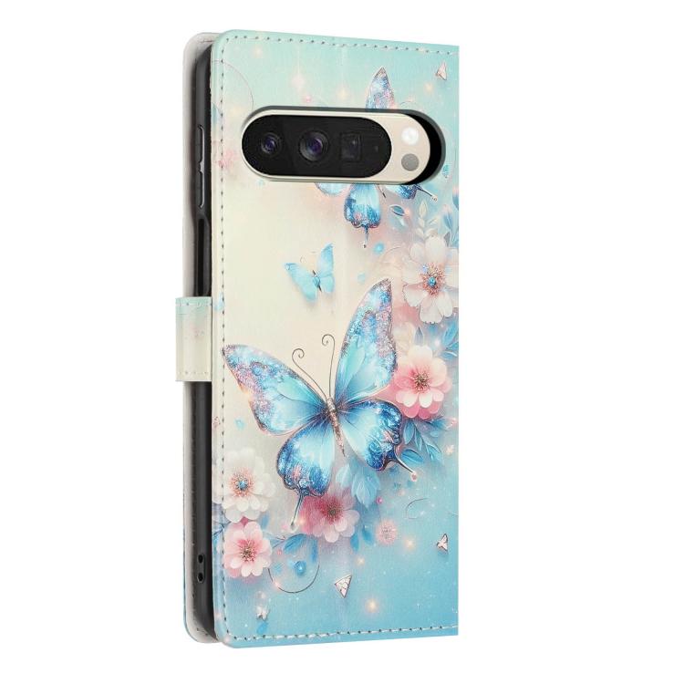 For Google Pixel 10 Pro XL Colorful Painting Vegan Leather Phone Case with Lanyard