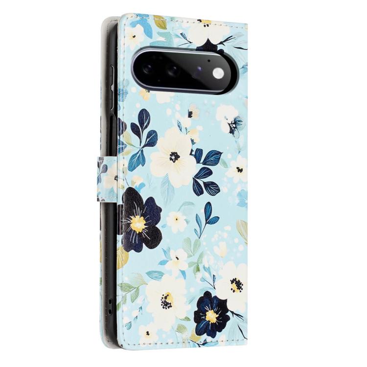 For Google Pixel 11 Pro Colorful Painting Vegan Leather Phone Case with Lanyard