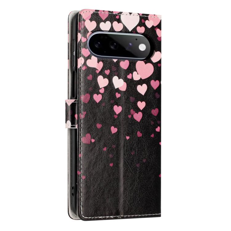 For Google Pixel 11 Pro Colorful Painting Vegan Leather Phone Case with Lanyard