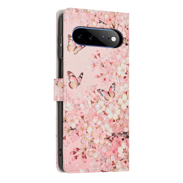 For Google Pixel 11 Pro XL Colorful Painting Vegan Leather Phone Case with Lanyard