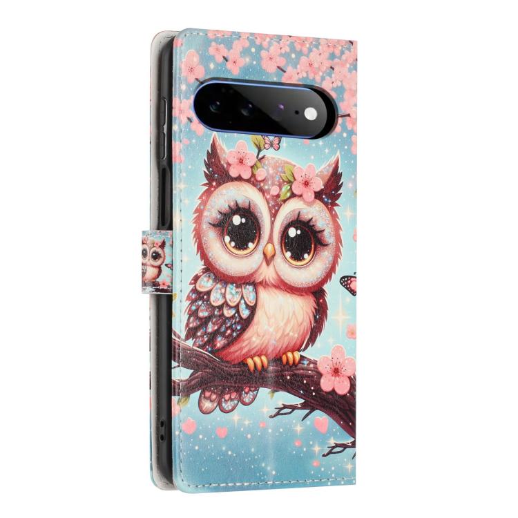 For Google Pixel 11 Pro XL Colorful Painting Vegan Leather Phone Case with Lanyard