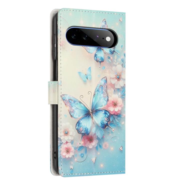 For Google Pixel 11 Pro XL Colorful Painting Vegan Leather Phone Case with Lanyard