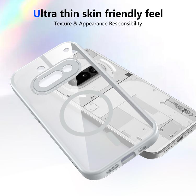 For Nothing Phone 3a Matte PC Skin-feel Magnetic Shockproof Phone Case