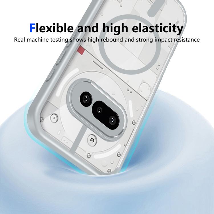For Nothing Phone 3a Matte PC Skin-feel Magnetic Shockproof Phone Case
