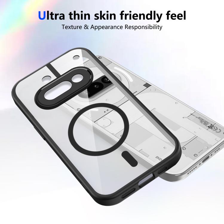 For Nothing Phone 3a Matte PC Skin-feel Magnetic Shockproof Phone Case