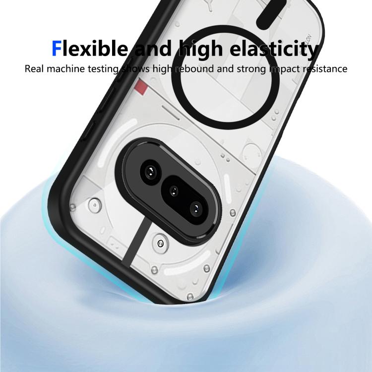 For Nothing Phone 3a Matte PC Skin-feel Magnetic Shockproof Phone Case