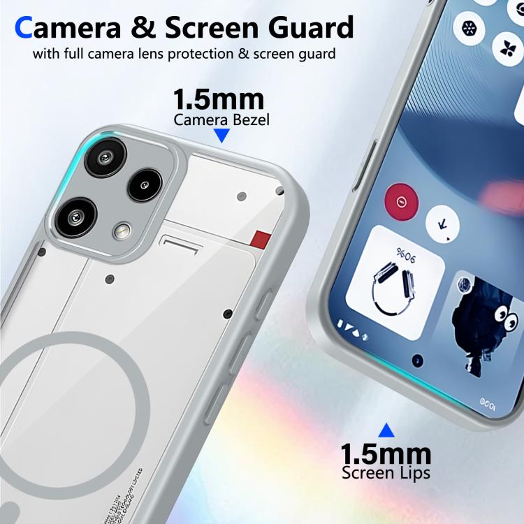 For Nothing Phone 3a Lite Matte PC Skin-feel Magnetic Shockproof Phone Case