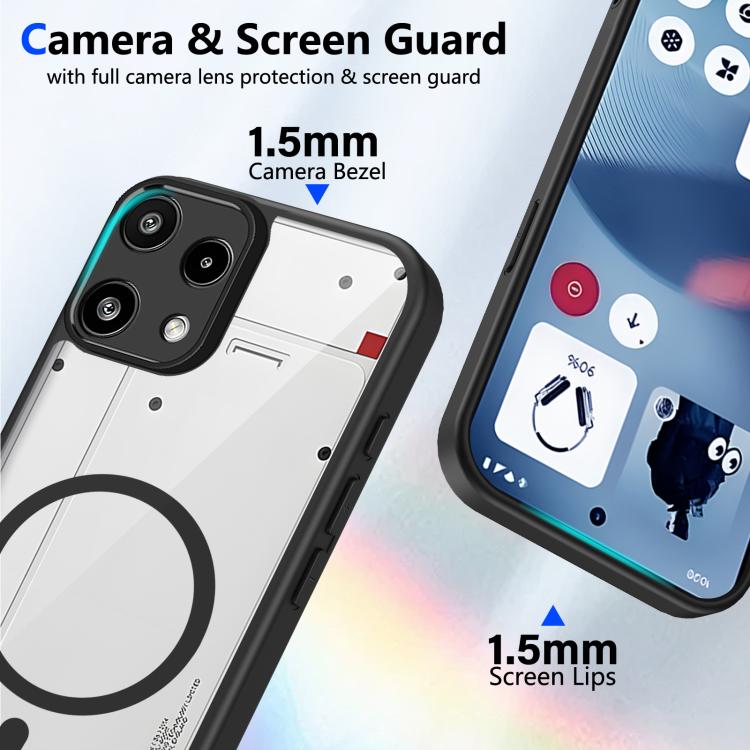 For Nothing Phone 3a Lite Matte PC Skin-feel Magnetic Shockproof Phone Case