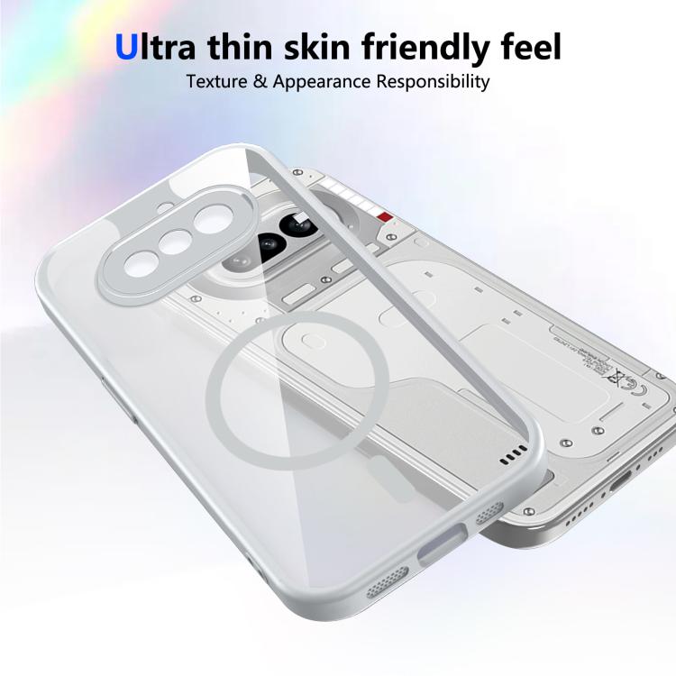 For Nothing Phone 4a Matte PC Skin-feel Magnetic Shockproof Phone Case