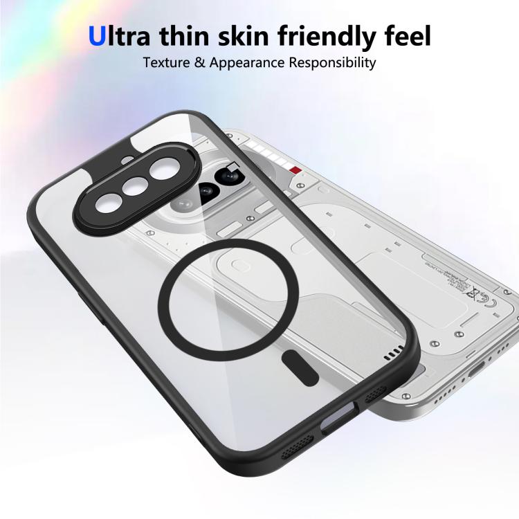For Nothing Phone 4a Matte PC Skin-feel Magnetic Shockproof Phone Case