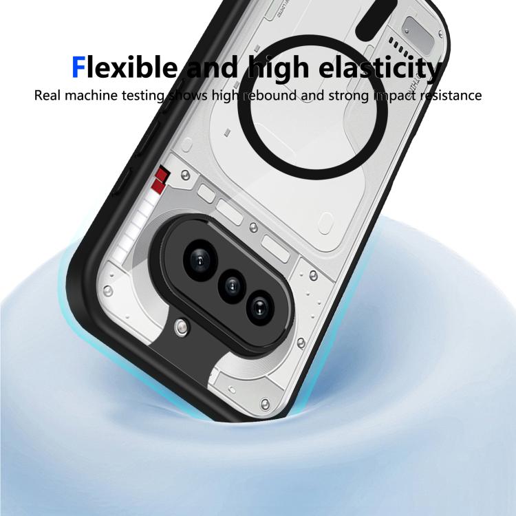 For Nothing Phone 4a Matte PC Skin-feel Magnetic Shockproof Phone Case