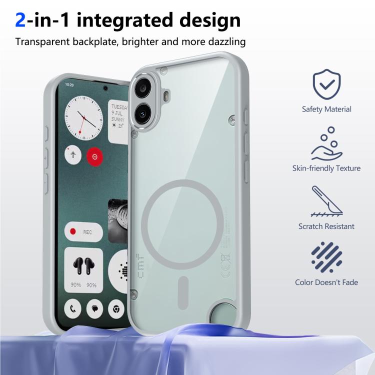 For Nothing CMF Phone 1 Matte PC Skin-feel Magnetic Shockproof Phone Case