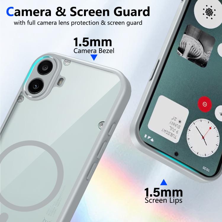 For Nothing CMF Phone 1 Matte PC Skin-feel Magnetic Shockproof Phone Case