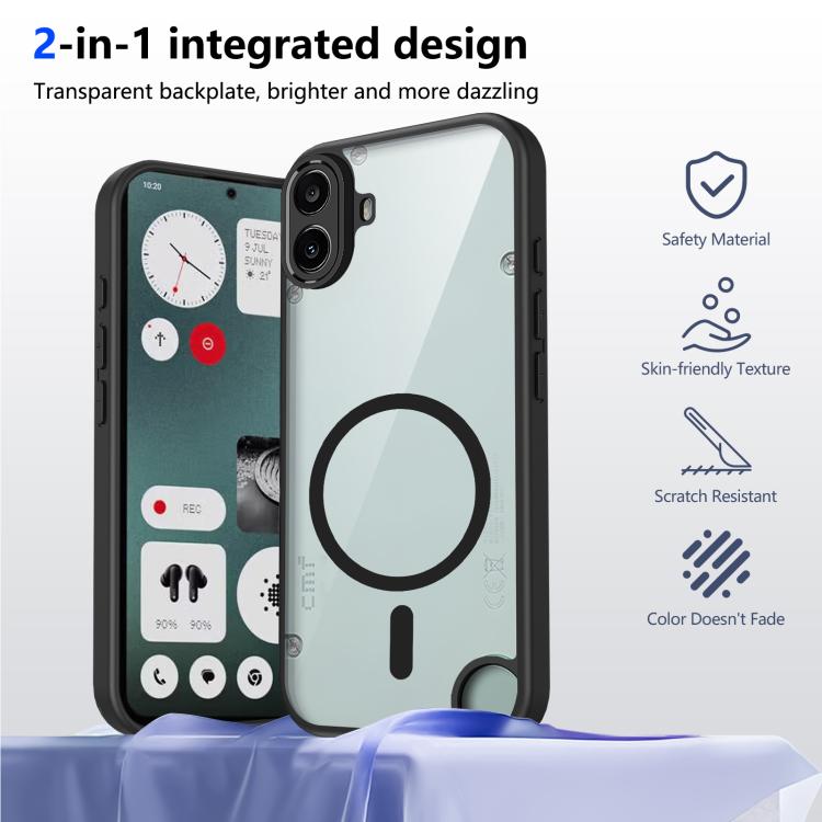 For Nothing CMF Phone 1 Matte PC Skin-feel Magnetic Shockproof Phone Case