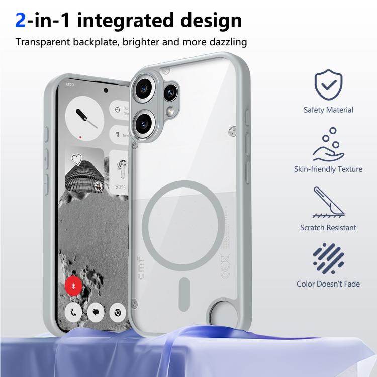 For Nothing CMF Phone 2 Pro Matte PC Skin-feel Magnetic Shockproof Phone Case
