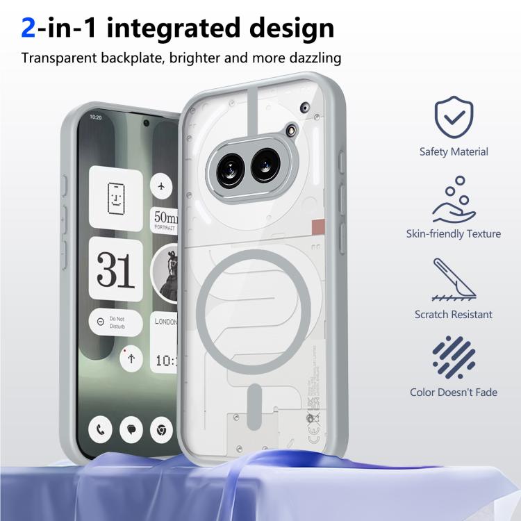 For Nothing Phone 2a / 2a Plus Matte PC Skin-feel Magnetic Shockproof Phone Case