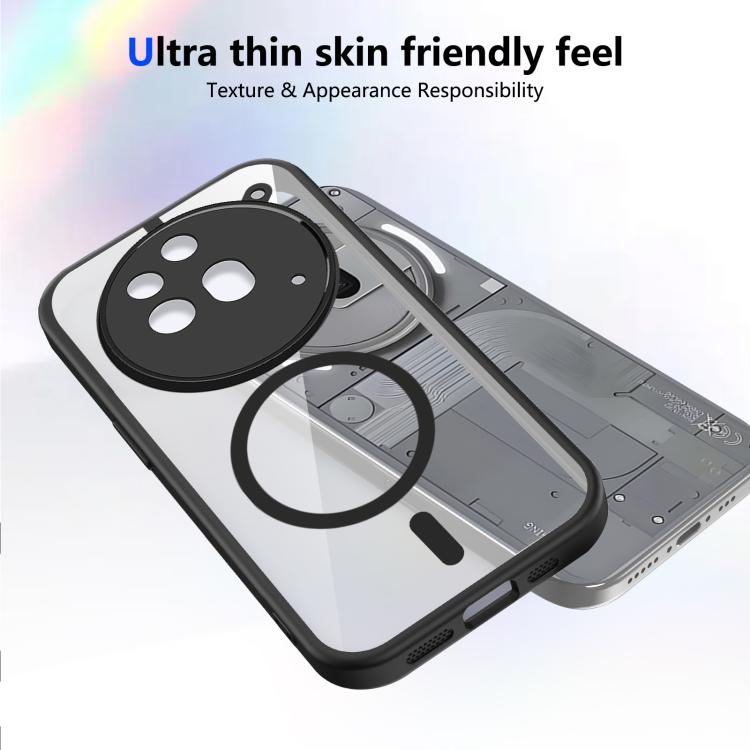 For Nothing Phone 3a Pro Matte PC Skin-feel Magnetic Shockproof Phone Case