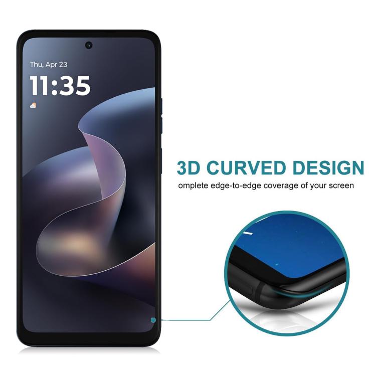 For Motorola Edge 5G 2026 Full Cover Anti-peeping Tempered Glass Film, Support Fingerprint Unlocking