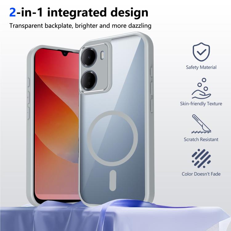 For Redmi 15a 5G Matte PC Skin-feel Magnetic Shockproof Phone Case
