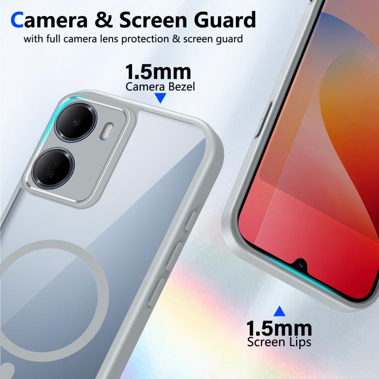 For Redmi 15a 5G Matte PC Skin-feel Magnetic Shockproof Phone Case