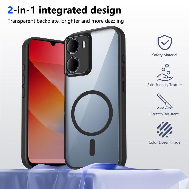 For Redmi 15a 5G Matte PC Skin-feel Magnetic Shockproof Phone Case