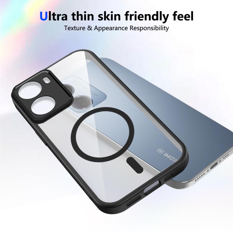 For Redmi 15a 5G Matte PC Skin-feel Magnetic Shockproof Phone Case