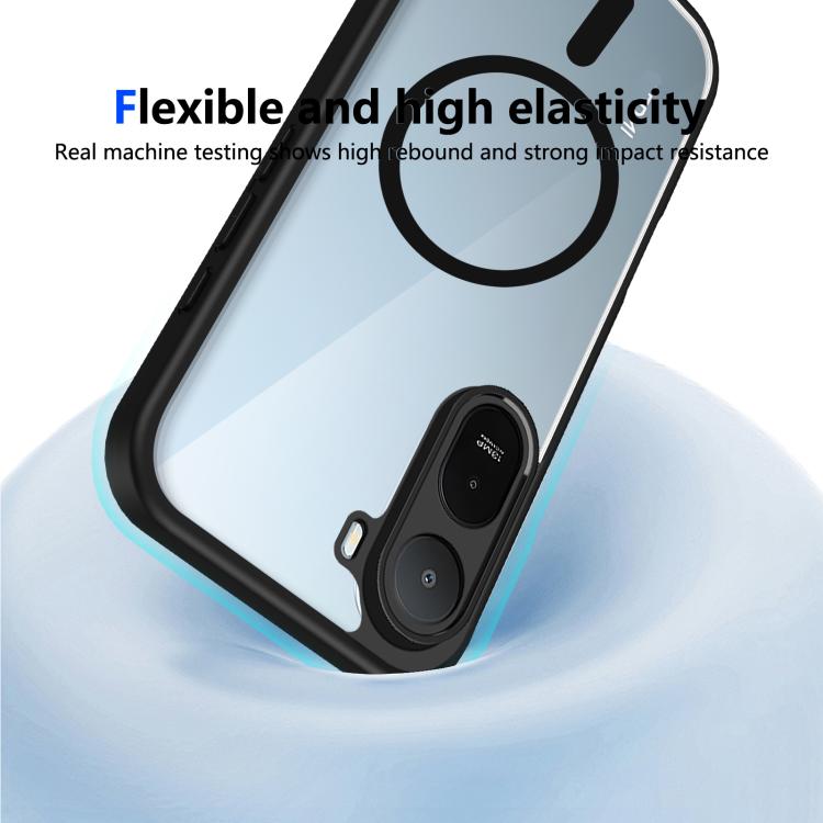 For Redmi A7 Pro / Poco C85x Matte PC Skin-feel Magnetic Shockproof Phone Case