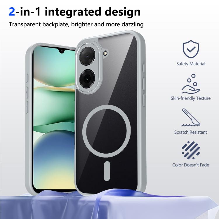 For Redmi A5 4G 171mm Matte PC Skin-feel Magnetic Shockproof Phone Case