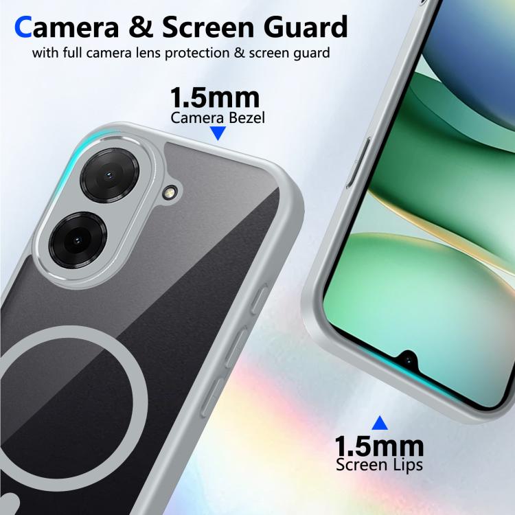 For Redmi A5 4G 171mm Matte PC Skin-feel Magnetic Shockproof Phone Case