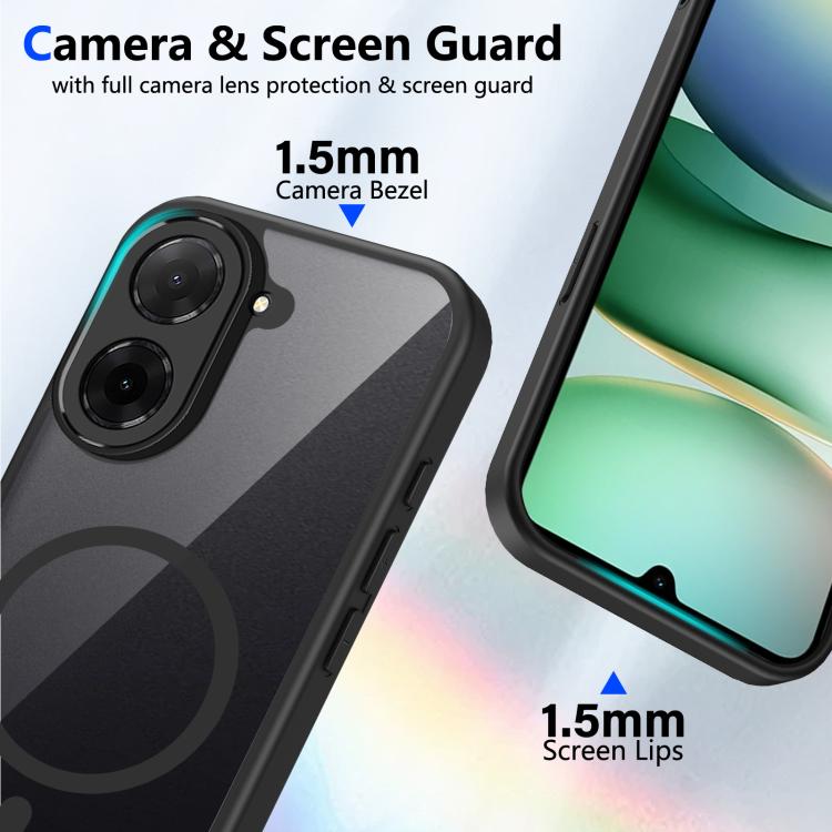 For Redmi A5 4G 171mm Matte PC Skin-feel Magnetic Shockproof Phone Case