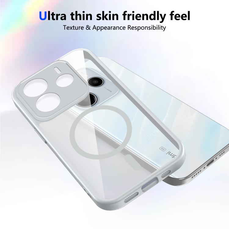 For Redmi Note 14 5G Matte PC Skin-feel Magnetic Shockproof Phone Case