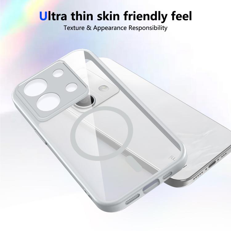 For Redmi Note 13 5G Matte PC Skin-feel Magnetic Shockproof Phone Case