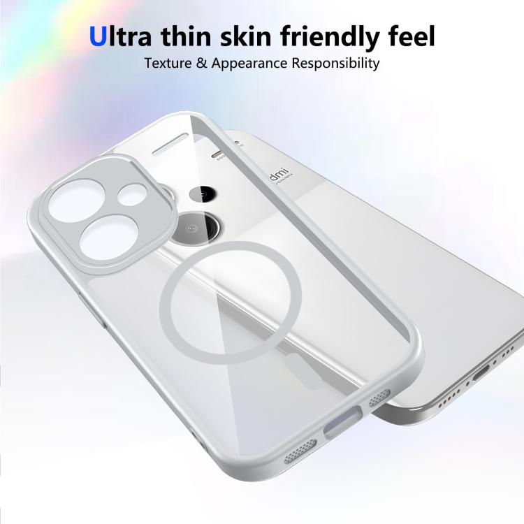 For Redmi Note 13 Pro+ Matte PC Skin-feel Magnetic Shockproof Phone Case