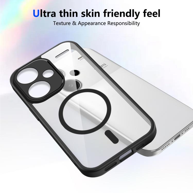 For Redmi Note 13 Pro+ Matte PC Skin-feel Magnetic Shockproof Phone Case